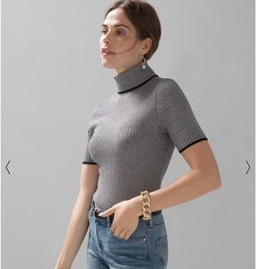 WHBM Elbow Sleeve Turtleneck Sweater